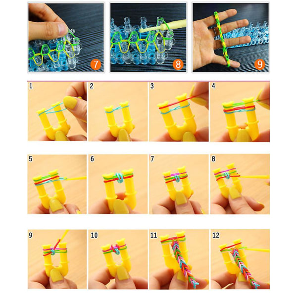 Gummistrikk Refill Kit - Assorterte Farger Vevstrikk