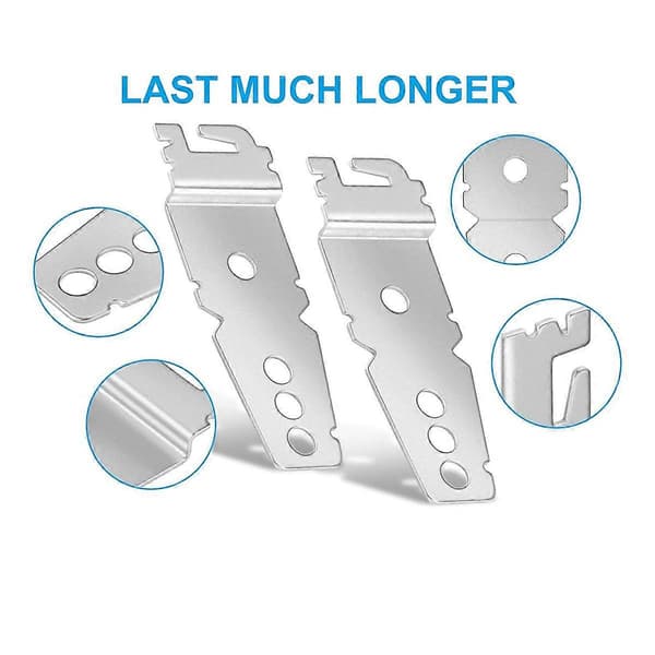 4-pack Premium Diskmaskinsmonteringsfäste, för Whirl-pool, Ken-more Silver