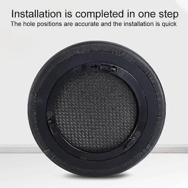 1 par mesh-erstatningsørekopper til Corsair Virtuoso RGB WIRELESS XT Black Mesh For Corsair Virtuoso(Black)