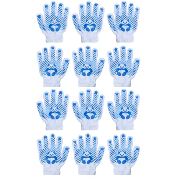 [LCS]6 par Panda-handsker Arbejdshandsker til børn Havehandsker Børnehandsker Polyester Bomuldshandsker Gymnastikhandsker Havearbejdshandsker