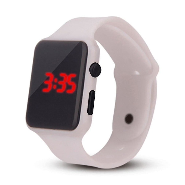 Herr Sport LED Digital Klocka, Elektroniska Armbandsur i Silikon (L)
