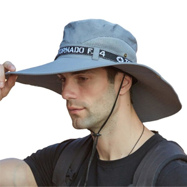 Fiskehatt med bred brätte sommar vår herr bucket hattar vandring Sombrero Gorro solhatt för män utomhus resor safari bucket hatt Beige