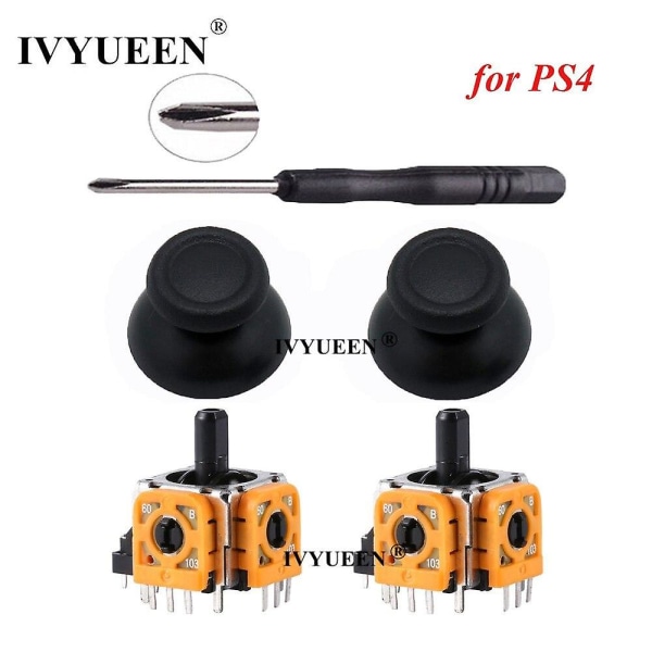 Ivyueen 3D analog joystick sensor modul potentiometer tumspak för Sony PlayStation 4 5 PS5 PS4 Pro controller reparationsdelar P4 yellow version