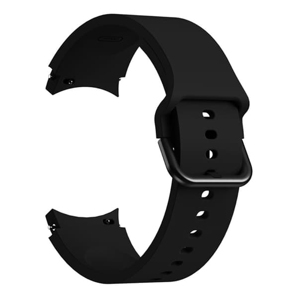 [LCS]Silikonerem kompatibel med Galaxy Watch 4/5/5 Pro/6/7/FE Sort 15