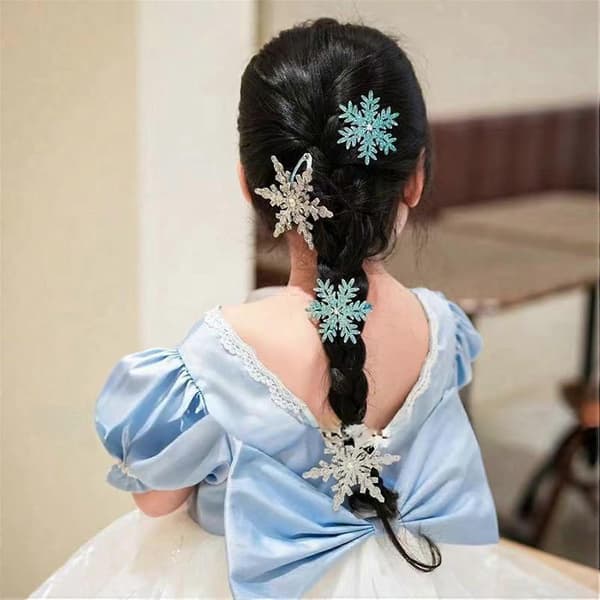 Piger Rhinestone Snefnug Hårklemme Elegante Hårnåle Hårstyling Tilbehør Æstetiske Hårspænder til Studerende. Dobbeltlag stor