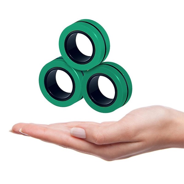 3st Anti-stress Magnetiska Ringar Magnetiska Armband Ring Dra upp leksaker 2