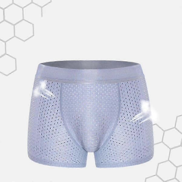 Höftförstärkande underkläder för män - Vadderade boxershorts med rumplyft XL Light Blue