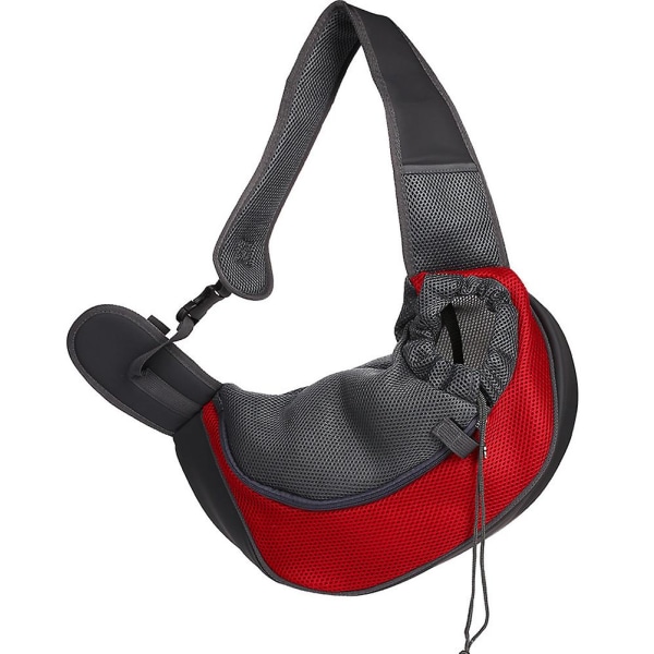 Hundsling Bag för Utomhusresor, Axelväska Red 37*29*25CM