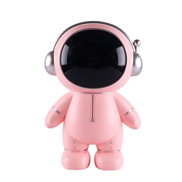 Astronaut Sparebøsse, Rummand Model Sparekasse, Velegnet til Drenge Piger Børn Legetøj Opbevaringskrukke Ornament Rumdekoration (Pink) Pink