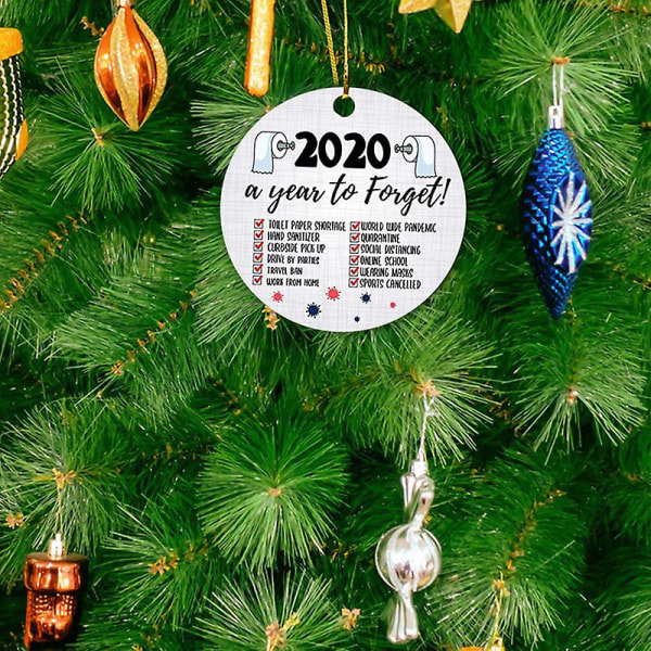 2020 Året Att Glömma Julgransprydnad Juldekoration Julhänge