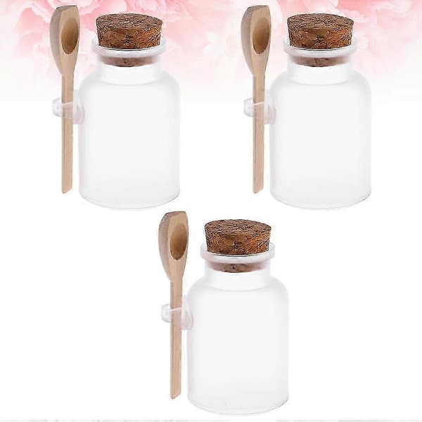 Badesaltflaske ABS-plastoppbevaringsflasker for oppbevaring 3 stk sett