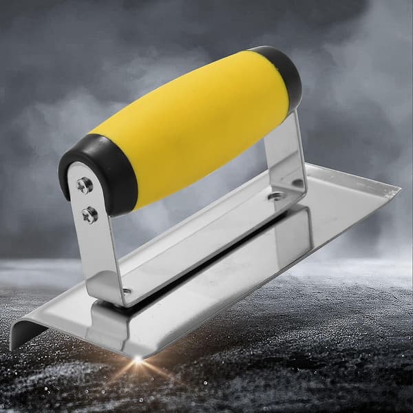 [LCS] Spartel i rustfrit stål til pudsning af beton - Konstruktion-K Silver  yellow