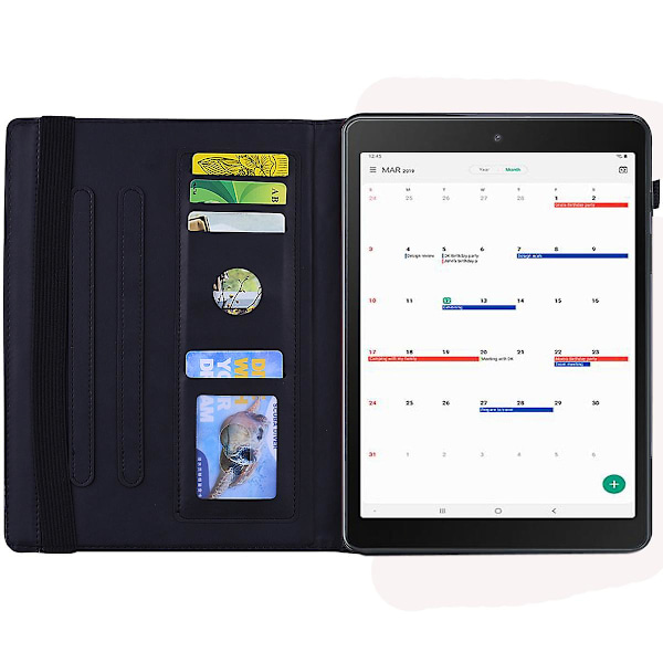 Slankt Stativ Tablet Deksel For Samsung Galaxy Tab A 10.1\" T510 T515 T517 black