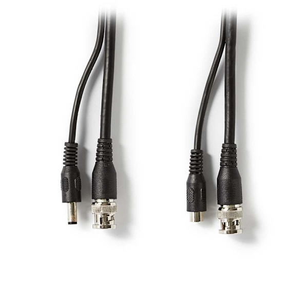 Nedis CCTV-kamerakabel | BNC / DC | 20,0 m | Rund | PVC | Svart | Gaveeske 1488