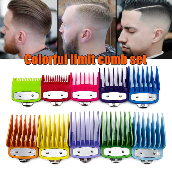 8/10 st Hårklippare Gränskam Guide Fäste Tillbehör Portabel Barberarverktyg 1pcs