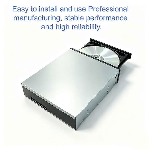 Intern Blu-Ray-brennerstasjon, 8X BD 16X DVD 48X CD-skriver for Windows 7/8/10/11 PC og Mac, spilling og arkivering Silver