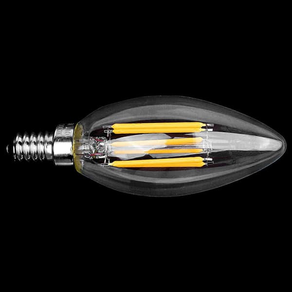 [LCS]Dimbar E12 6W COB Edison LED-lampa med glödtråd, 10*3,5 cm warm white E12,6W,10 x 3.5cm