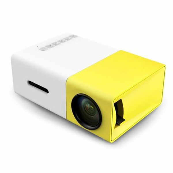 YG300 1080P HD Hjemmebiograf Mini Bærbar LED Projektor - Sky Blå