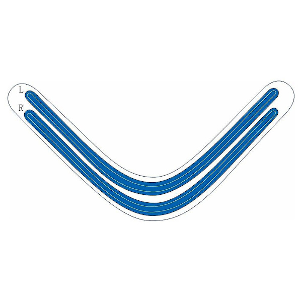 For PS5-konsoll lyslist regnbuegradient klistremerke selvklebende dekaler LED lyslist for PlayStation 5 spilltilbehør Blue