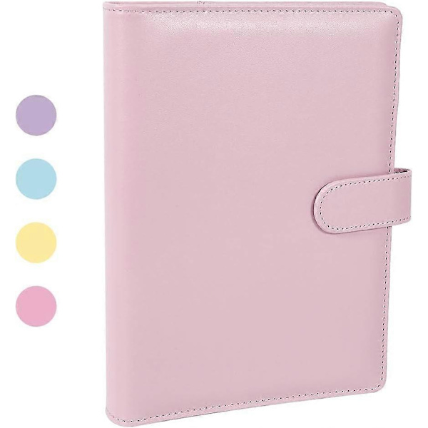 [LCS] A5 PU Leather Binder with Replaceable Inserts, 6-Hole Binder for Notepads and Meeting Notebooks (Paperless).