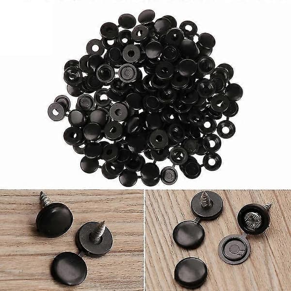 [LCS]100 stk/pakke hængslet skruedæksel foldbart plastskruedæksel selvskærende skruelåg Tw Light grey