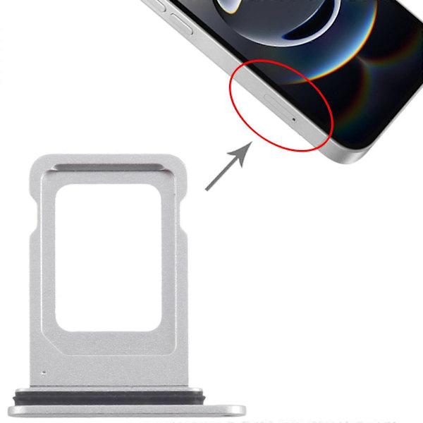 [LCS]Kompatibel med iPhone 16e SIM-kortskuff Silver
