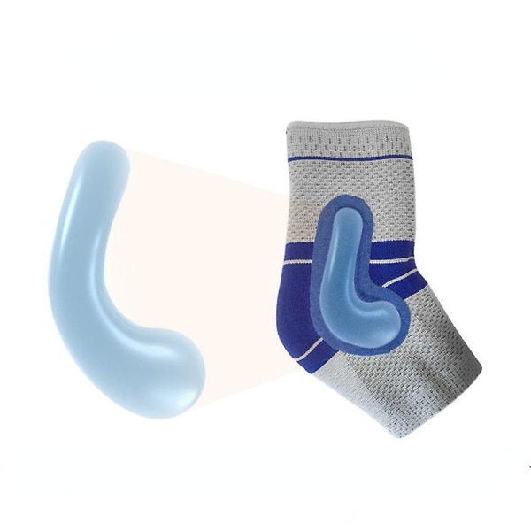 3D Elastiskt Silikon Ankelstöd Skydd Fitness Kompression Anti-stukningsskydd M