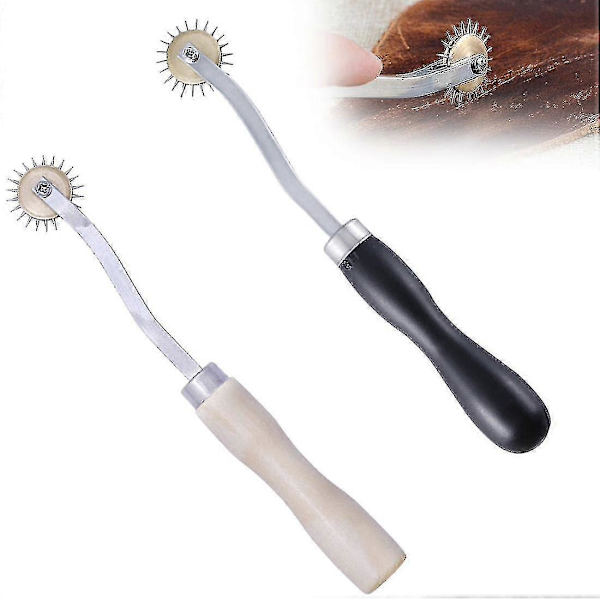 [LCS] Tracing Wheel with Toothed Pattern, Tracing Wheel, Perforator, Dotting Wheel, Leather Perforating Tool for Sewing, 1 pc