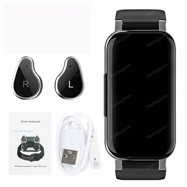 Älykello Bluetooth-nappikuulokkeilla, langattomat kuulokkeet