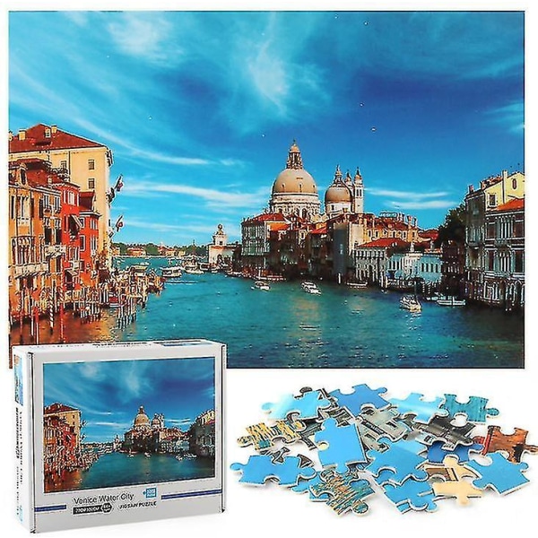 Water City Venedig Jigsaw 1000 bitar pussel leksaksspel
