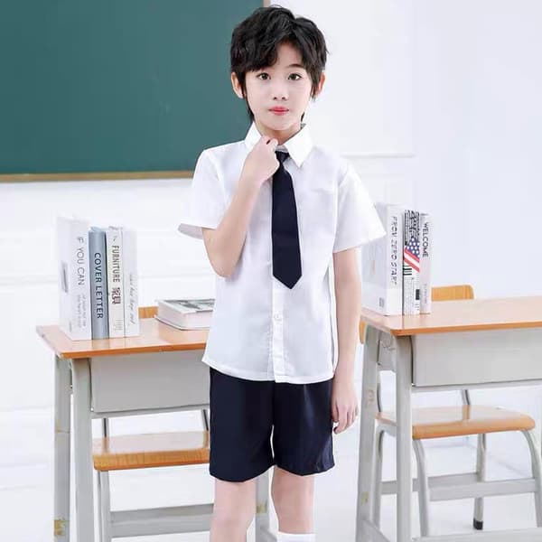 [LCS]Liten slips barn söt dekoration avslappnad uniformstillbehör navy blue One-size