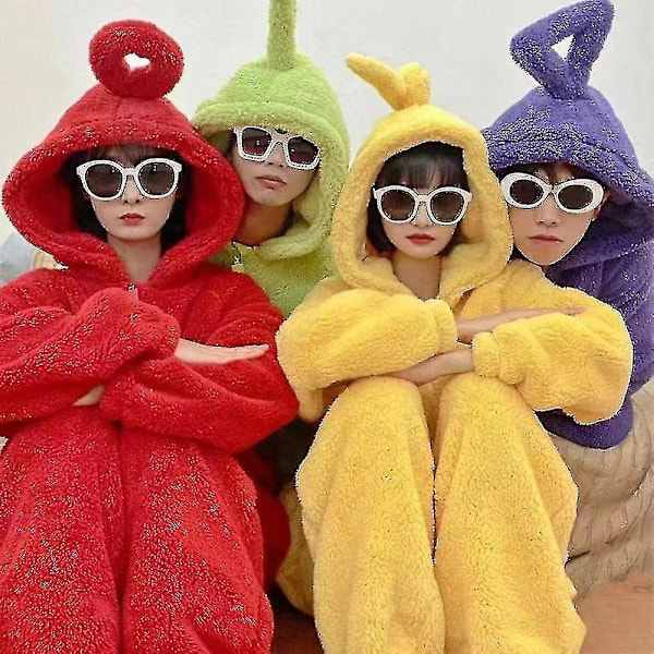 Teletubbies voksen onesie pyjamas unisex par pyjamas hjemmetøj gul-Xin Gul L Yellow