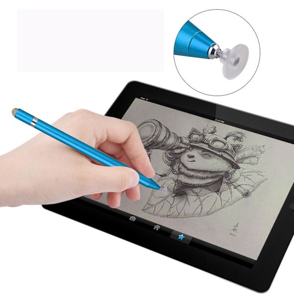 Universal Telefon Tablet Touch Screen Pen Tegnestift Kompatibel med Android Iphone Ipad Blue