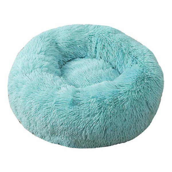 Comfy Caliming Pet Bed Dog Bed Warming Plysch Cuddler Extra Large Dog Bed Furniture Cushion Bed Sky Blue 60cm