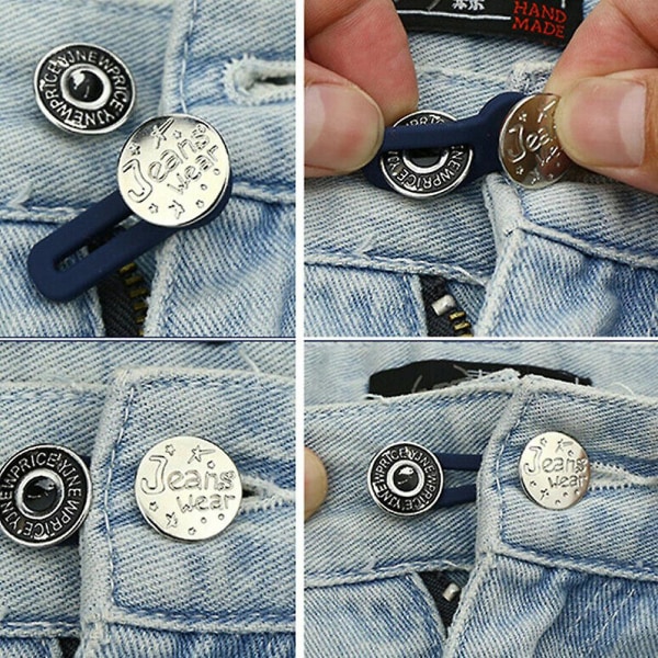 10 st Jeans utdragbar knapp