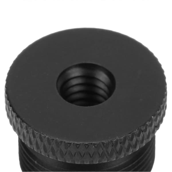 1/4\" til 5/8\" mikrofonstativadapter - hun til han skruegevindkonverter til kameramonitor mikrofonstativ - sort