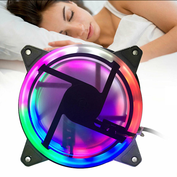 Computer CPU LED RGB Kabinet Blæser Computer Køler 120mm