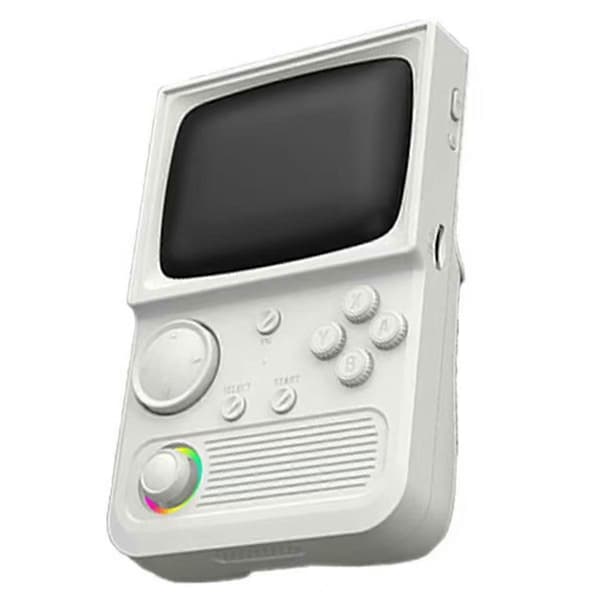 R36T Retro håndholdt spillkonsoll 18000+ spill hvit