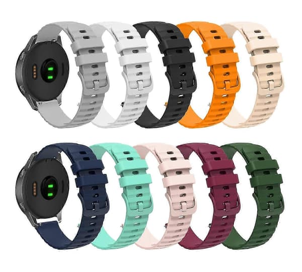 Til Garmin Forerunner 55 Silikone Erstatningsurrem Med Komfortabel Pasform Beige