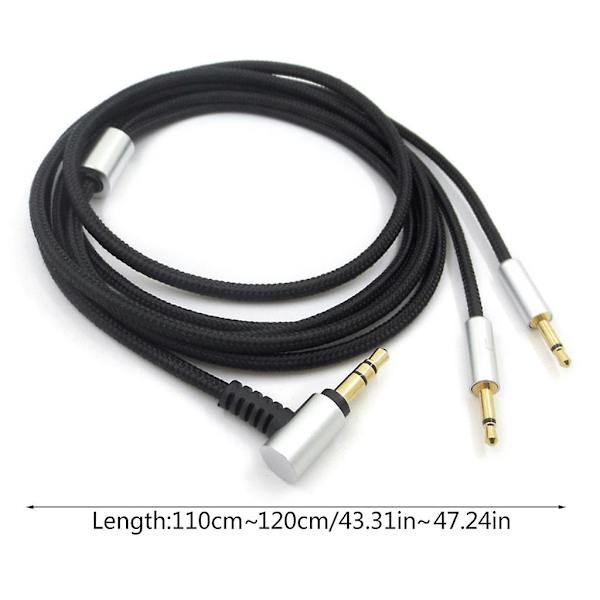 Udskiftnings 3.5mm til 2.5mm hovedtelefonkabel kompatibelt med Sennheiser- Hd202 Hd477 Hd497 headset lydkabel med indstillingsfunktion Wire version