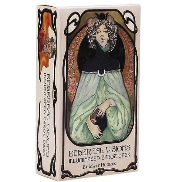 80 kort Ethereal Visions Illuminated Tarot Card Game Engelsk version Familjefest Brädspel Tarotkort