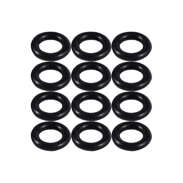 Svarte 9MM X 2.0mm gummipakninger oljetetningsringer 120 STK Black