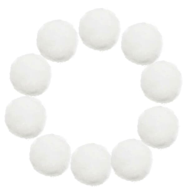 Återanvändbara vattenbollar Absorberande bomullsbollar Utomhus vattenstudsboll White 50pcs