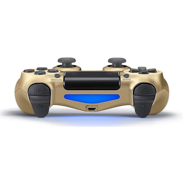 Trådlösa Bluetooth -kontroller Gamepad för Playstation4 (Gold)