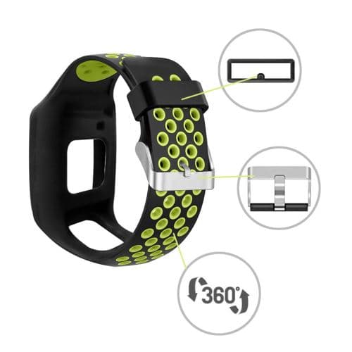 [LCS] Erstatningssilikonbåndrem kompatibel med Tomtom Multisport Gps Human R