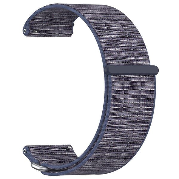 [LCS] For Garmin Venu X1 håndleddsstropp Magic Tape Nylon Loop klokkereim med metallring Multicolor Midnight Blue