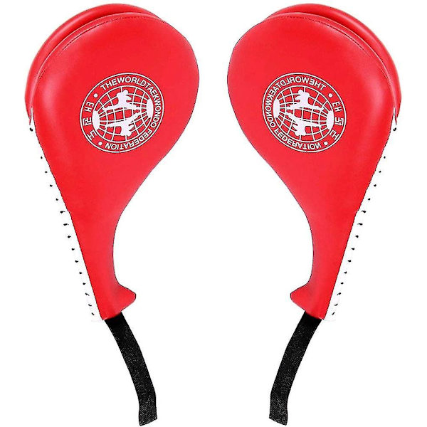 1 Par Holdbare Taekwondo Sparkepuder red
