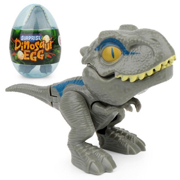 Dinosaurmodell Leke Bite Finger Dinosaur Ledd Bevegelig Tyrannosaurus Egg Simulering Pedagogiske Leker Gray