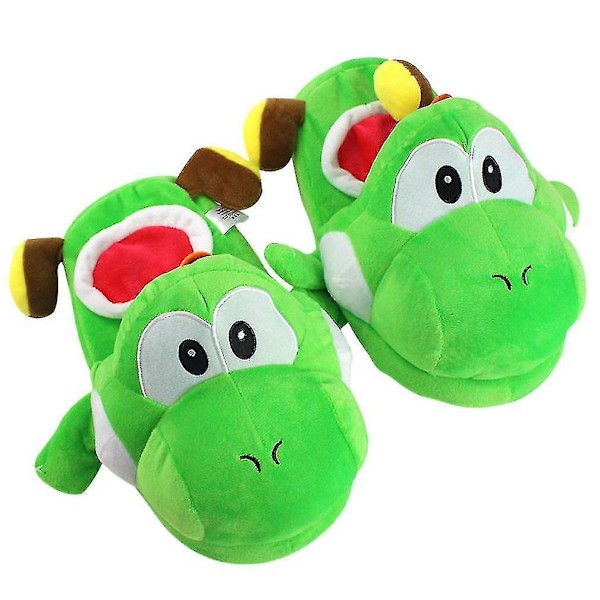 Yoshi Mario Varme Dejlige Anime Hjemmesko Fortykket Plys Slip