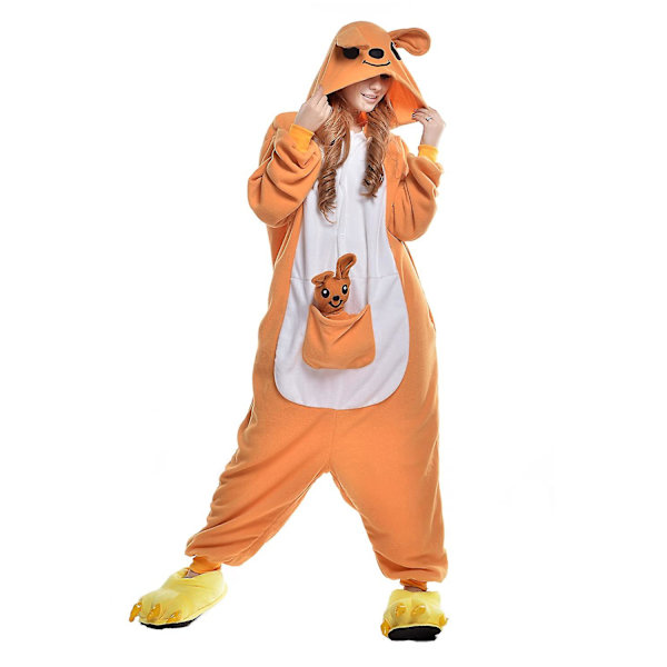 Reedca Totoro Aikuisten Onesie Halloween Cosplay Asut Anime Pyjamat Yhteensopiva Naisten Ja Tyttöjen Kanssa, napitus Kangaroo S